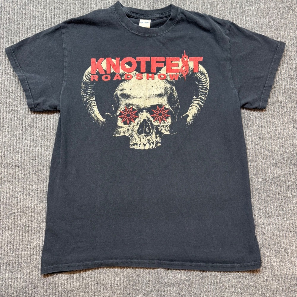 Slipknot Knotfest Roadshow‎ 2019 Black Band Tee M Metal Concert Streetwear